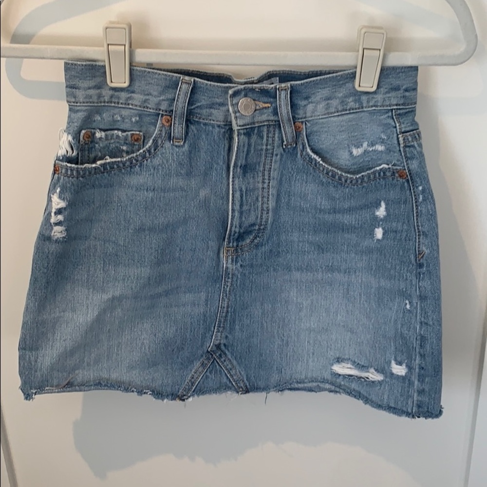 Daze denim mini skirt